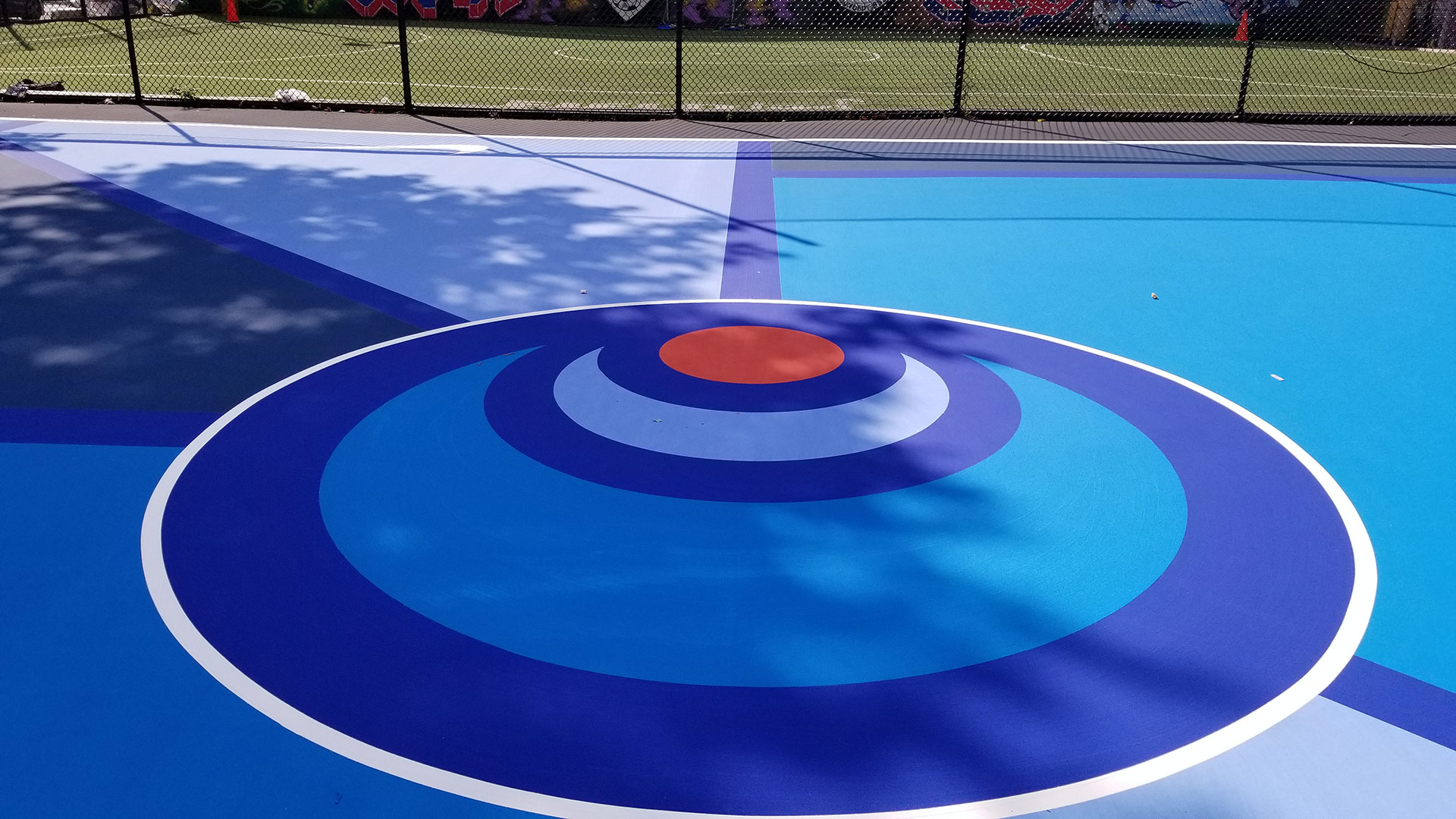 Outdoor court at Dunlevy Milbank Center in New York, NY